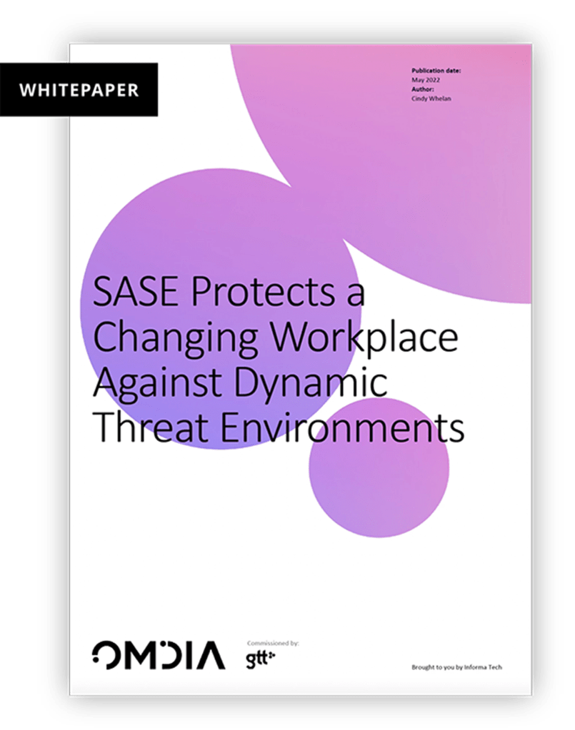 Omdia Whitepaper SASE for dynamic Threats