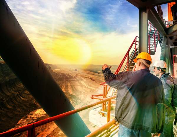 Engineer inspecting a building structure